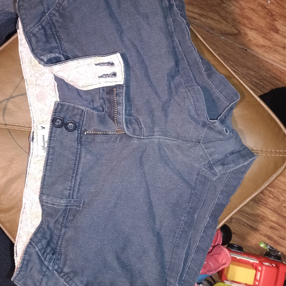 Dark Gray Casual Shorts